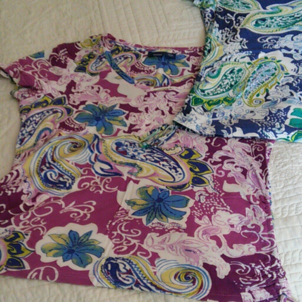 3 for $15/Set of two floral tops